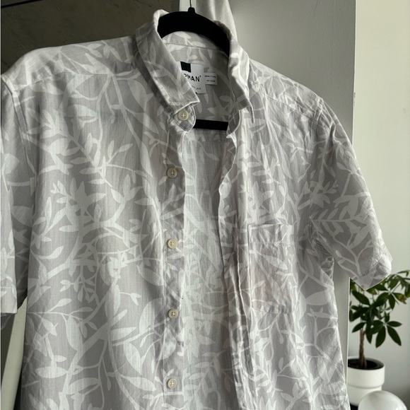 Topman Hawaiian shirt in grey white men’s medium - Picture 3 of 4